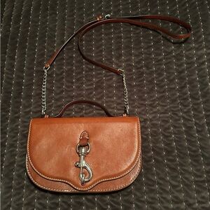 Rebecca Minkoff Brown Leather Crossbody Purse Bag in Excellent Condition!